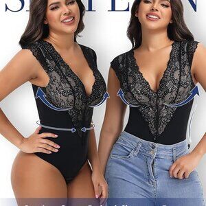 SHAPERIN Sexy Lace Bodysuit